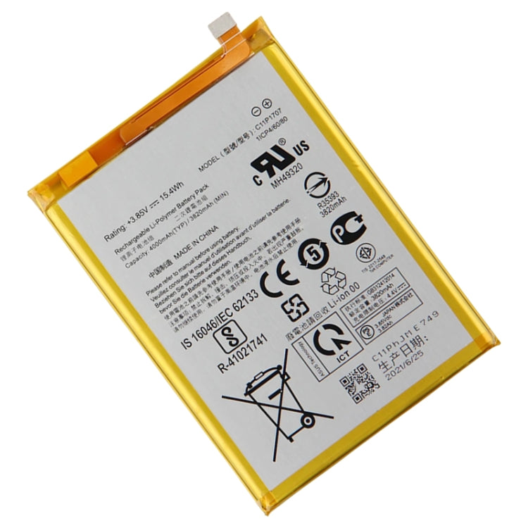 4000mAh Battery Replacement For ASUS Zenfone Max M1 ZB555KL C11P1707 - Others by PMC Jewellery | Online Shopping South Africa | PMC Jewellery | Buy Now Pay Later Mobicred