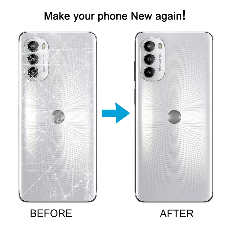 For Motorola Moto G71s Original Battery Back Cover(White) - Back Cover by PMC TechLife | Online Shopping South Africa | PMC TechLife