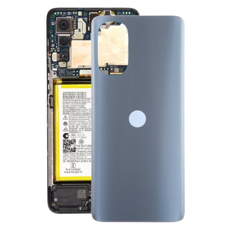 For Motorola Moto G62 India Original Battery Back Cover(Grey) - Back Cover by PMC TechLife | Online Shopping South Africa | PMC TechLife