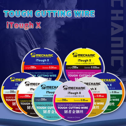 MECHANIC iTough X 200M 0.028MM LCD OLED Screen Cutting Wire - Welding Wire by MECHANIC | Online Shopping South Africa | PMC Jewellery