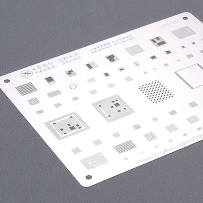 Mijing iPH-15 0.12mm BGA Reballing Stencil Planting for iPhone 12 / 12 Mini / 12 Pro / 12 Pro Max - BGA Stencils by MIJING | Online Shopping South Africa | PMC Jewellery | Buy Now Pay Later Mobicred