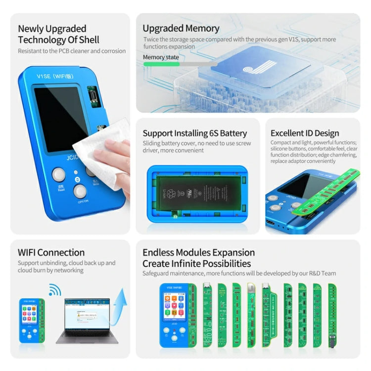 JC V1SE Mobile Phone Code Reading Programmer Set For iPhone - free shipping - PMC TechLife - Order now!