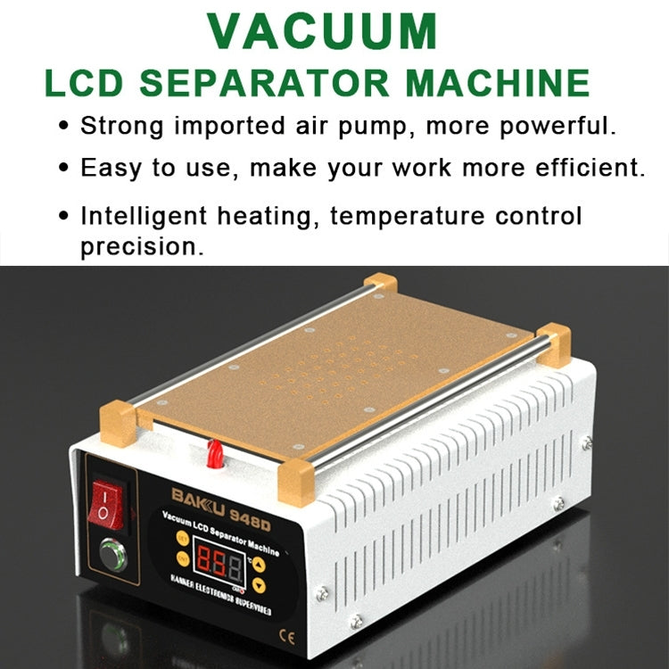 BAKU BK-948D 500W Vacuum Anti-static LCD Touch Panel Separator Machine, AC 110V US Plug - free shipping - PMC TechLife - Order now!