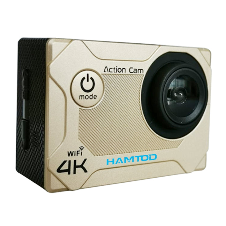 HAMTOD S9 UHD 4K WiFi  Sport Camera with Waterproof Case, Generalplus 4247, 2.0 inch LCD Screen, 170 Degree Wide Angle Lens (Gold) - HAMTOD by HAMTOD | Online Shopping South Africa | PMC Jewellery | Buy Now Pay Later Mobicred