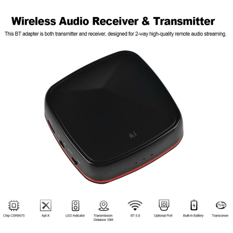 Aptx Bluetooth Transmitter Receiver Wireless Adapter Toslink/SPDIF - Fiber Receiver by PMC Jewellery | Online Shopping South Africa | PMC Jewellery | Buy Now Pay Later Mobicred