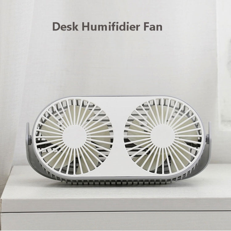 Small Bean Desktop Desktop Double Leaf Usb Mini Fan(Green) - Electric Fans by PMC Jewellery | Online Shopping South Africa | PMC Jewellery | Buy Now Pay Later Mobicred