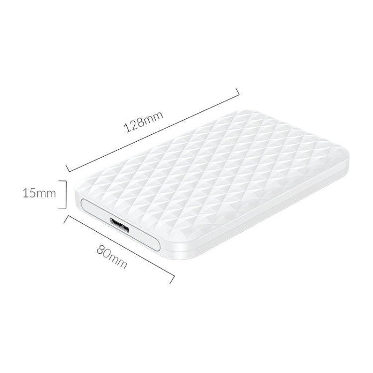ORICO 2520U3 2.5-Inch Portable Hard Drive Enclosure(White) - HDD Enclosure by ORICO | Online Shopping South Africa | PMC TechLife | Buy Now Pay Later Mobicred