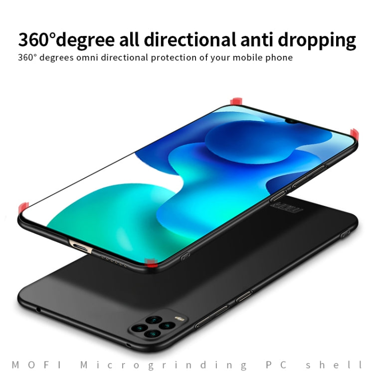 For Xiaomi Mi 10 Lite MOFI Frosted PC Ultra-thin Hard Case(Gold) - Xiaomi Cases by MOFI | Online Shopping South Africa | PMC TechLife