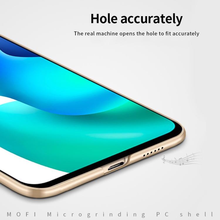 For Xiaomi Mi 10 Lite MOFI Frosted PC Ultra-thin Hard Case(Gold) - Xiaomi Cases by MOFI | Online Shopping South Africa | PMC TechLife