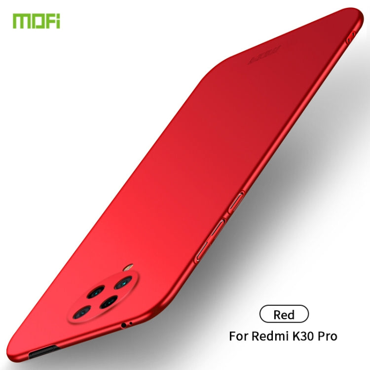 For Xiaomi Redmi K30 Pro MOFI Frosted PC Ultra-thin Hard Case(Red) - Xiaomi Cases by MOFI | Online Shopping South Africa | PMC TechLife | Buy Now Pay Later Mobicred