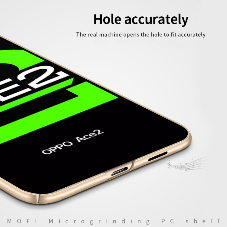 For OPPO Ace2 MOFI Frosted PC Ultra-thin Hard Case(Gold) - OPPO Cases by MOFI | Online Shopping South Africa | PMC TechLife
