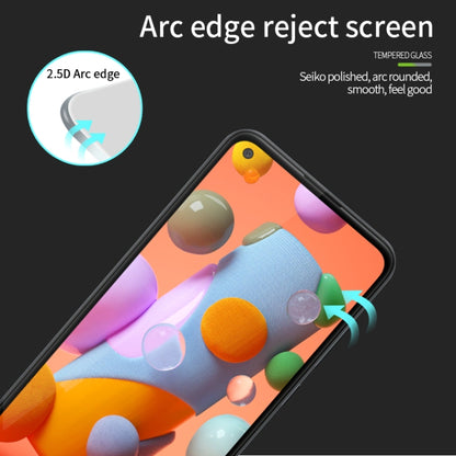 For Samsung Galaxy A11 / M11(EU) MOFI 9H 2.5D Full Screen Tempered Glass Film(Black) - Galaxy Tempered Glass by MOFI | Online Shopping South Africa | PMC Jewellery | Buy Now Pay Later Mobicred