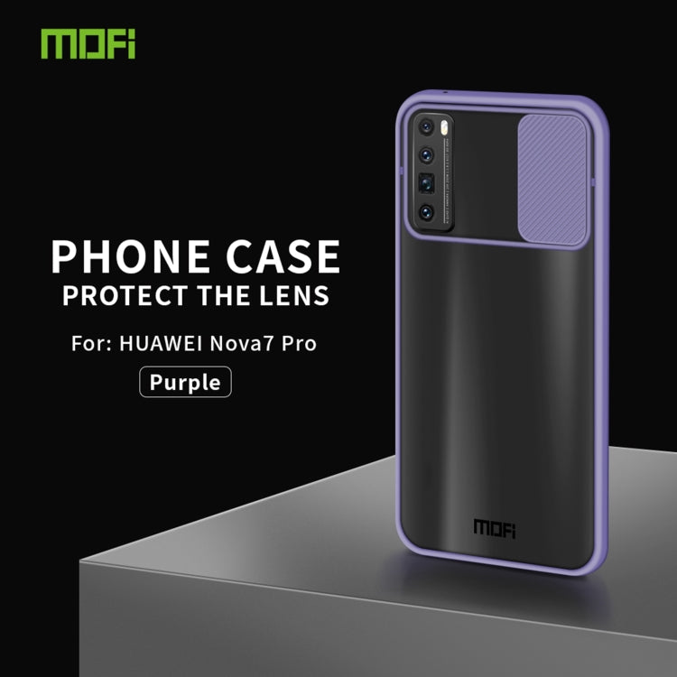 For Huawei nova 7 Pro MOFI Xing Dun Series PC + TPU Anti-peep Waterproof And Anti-drop All-inclusive Protective Shell, Translucent Frosted(Purple) - Huawei Cases by MOFI | Online Shopping South Africa | PMC Jewellery