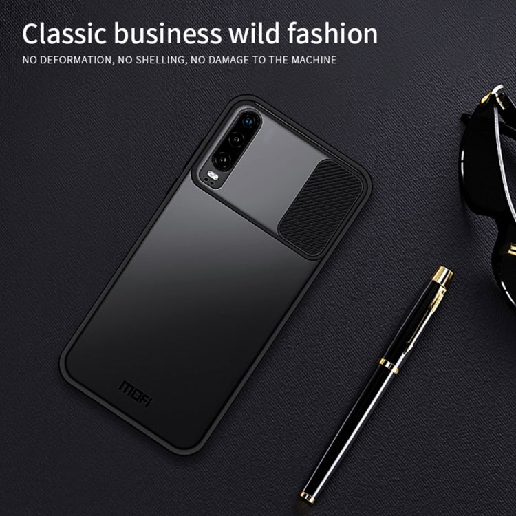 For Huawei P30 MOFI Xing Dun Series PC + TPU Anti-peep Waterproof And Anti-drop All-inclusive Protective Shell, Translucent Frosted(Red) - Huawei Cases by MOFI | Online Shopping South Africa | PMC TechLife | Buy Now Pay Later Mobicred