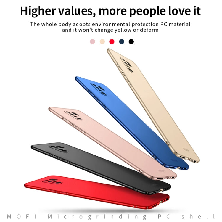 For Xiaomi Redmi 9 MOFI Frosted PC Ultra-thin Hard Case(Red) - Xiaomi Cases by MOFI | Online Shopping South Africa | PMC Jewellery