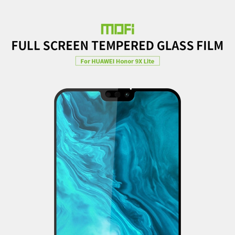 For Huawei Honor 9X Lite MOFI 9H 2.5D Full Screen Tempered Glass Film(Black) - Honor Tempered Glass by MOFI | Online Shopping South Africa | PMC Jewellery