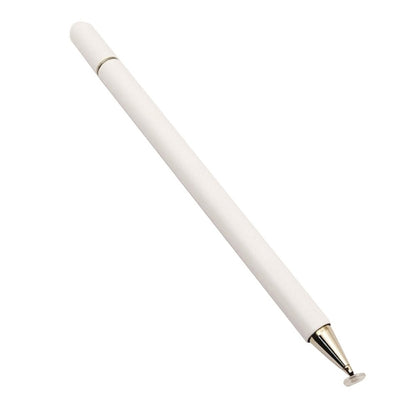 Imitation Porcelain 2 in 1 Mobile Phone Touch Screen Capacitive Pen for Apple / Huawei / Xiaomi / Samsung(White) - Pencil Accessories by PMC Jewellery | Online Shopping South Africa | PMC Jewellery | Buy Now Pay Later Mobicred