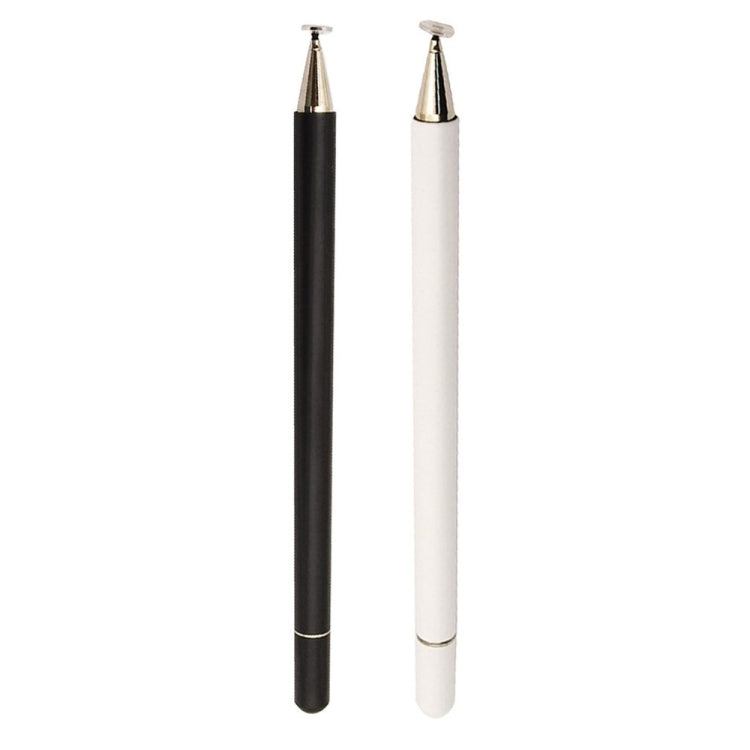 Imitation Porcelain 2 in 1 Mobile Phone Touch Screen Capacitive Pen for Apple / Huawei / Xiaomi / Samsung(White) - Pencil Accessories by PMC Jewellery | Online Shopping South Africa | PMC Jewellery | Buy Now Pay Later Mobicred