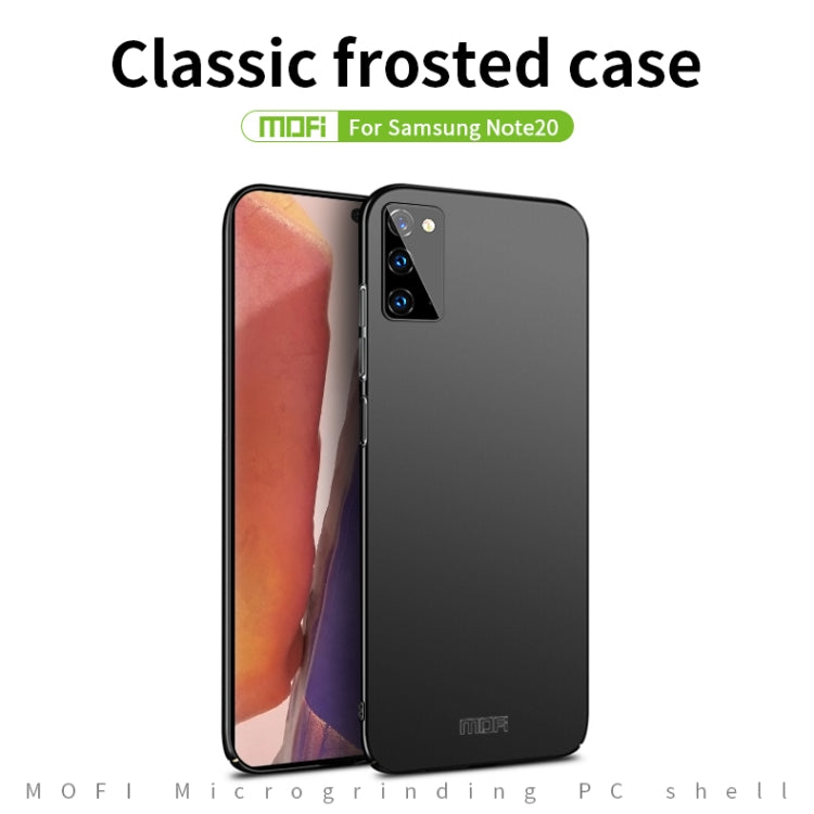 For Samsung Galaxy Note20 MOFI Frosted PC Ultra-thin Hard Case(Gold) - Galaxy Note20 Cases by MOFI | Online Shopping South Africa | PMC Jewellery