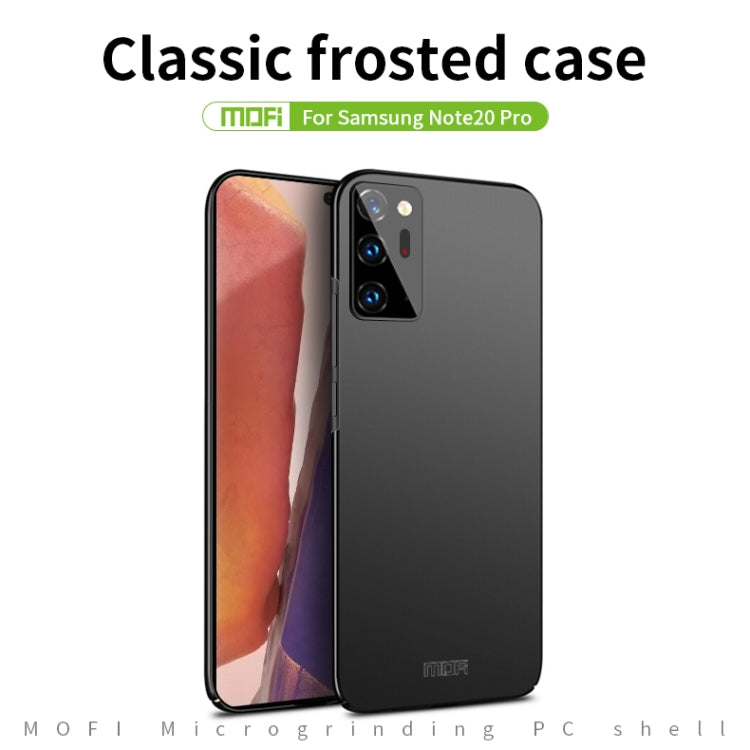 For Samsung Galaxy Note20 Ultra MOFI Frosted PC Ultra-thin Hard Case(Gold) - Galaxy Note20 Ultra Cases by MOFI | Online Shopping South Africa | PMC Jewellery