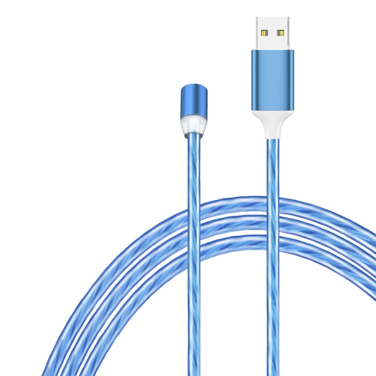 USB to 8 Pin Magnetic Suction Colorful Streamer Mobile Phone Charging  Cable, Length: 1m(Blue Light) - Charging Cable & Head by PMC Jewellery | Online Shopping South Africa | PMC Jewellery | Buy Now Pay Later Mobicred