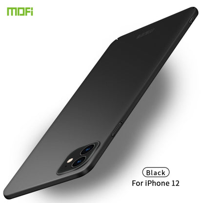 For iPhone 12 mini MOFI Frosted PC Ultra-thin Hard Case(Black) - iPhone 12 mini Cases by MOFI | Online Shopping South Africa | PMC Jewellery