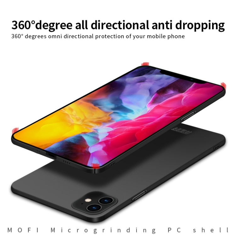 For iPhone 12 mini MOFI Frosted PC Ultra-thin Hard Case(Red) - iPhone 12 mini Cases by MOFI | Online Shopping South Africa | PMC TechLife