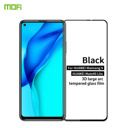 For Huawei Maimang 9 / Mate 40 Lite MOFI 9H 3D Explosion-proof Curved Screen Tempered Glass Film(Black) - Huawei Tempered Glass by MOFI | Online Shopping South Africa | PMC Jewellery