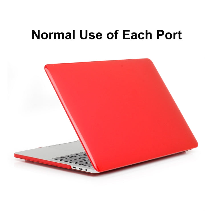 ENKAY Hat-Prince 3 in 1 For MacBook Pro 13 inch A2289 / A2251 (2020) Crystal Hard Shell Protective Case + US Version Ultra-thin TPU Keyboard Protector Cover + Anti-dust Plugs Set(Red) - MacBook Pro Cases by ENKAY | Online Shopping South Africa | PMC Jewellery | Buy Now Pay Later Mobicred