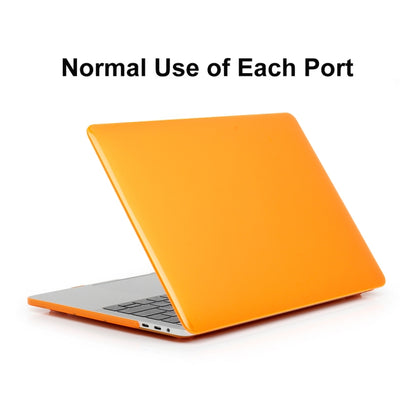 ENKAY Hat-Prince 3 in 1 For MacBook Pro 13 inch A2289 / A2251 (2020) Crystal Hard Shell Protective Case + Europe Version Ultra-thin TPU Keyboard Protector Cover + Anti-dust Plugs Set(Orange) - MacBook Pro Cases by ENKAY | Online Shopping South Africa | PMC Jewellery | Buy Now Pay Later Mobicred