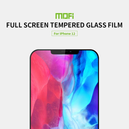 For iPhone 12 mini MOFI 9H 2.5D Full Screen Tempered Glass Film(Black) - iPhone 12 mini Tempered Glass by MOFI | Online Shopping South Africa | PMC Jewellery