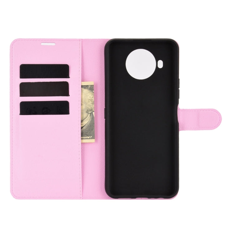 For Nokia 8.3 5G Litchi Texture Horizontal Flip Protective Case with Holder & Card Slots & Wallet(Pink) - Nokia Cases by PMC Jewellery | Online Shopping South Africa | PMC Jewellery | Buy Now Pay Later Mobicred