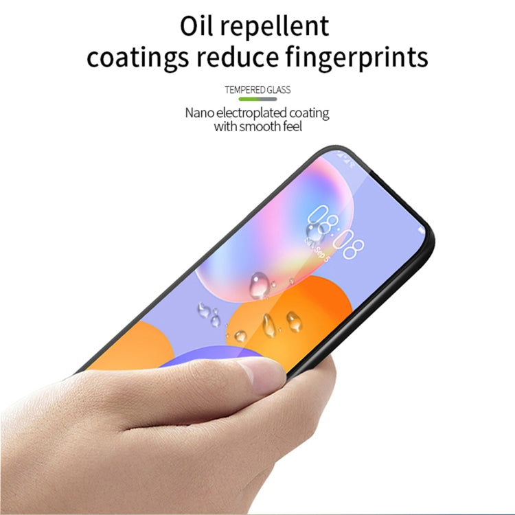 For Huawei Y9a 2020 MOFI 9H 3D Explosion-proof Curved Screen Tempered Glass Film(Black) - Huawei Tempered Glass by MOFI | Online Shopping South Africa | PMC TechLife | Buy Now Pay Later Mobicred