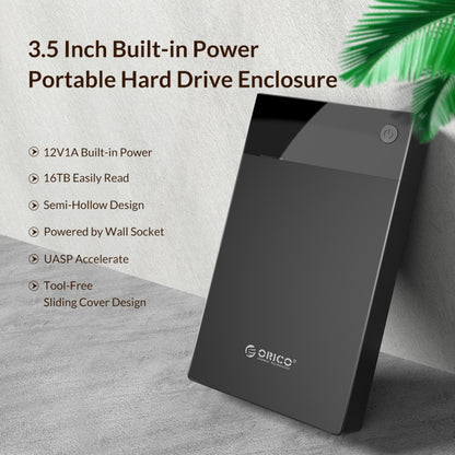 ORICO 3599U3 3.5-Inch Portable Hard-Drive Enclosure - HDD Enclosure by ORICO | Online Shopping South Africa | PMC Jewellery | Buy Now Pay Later Mobicred