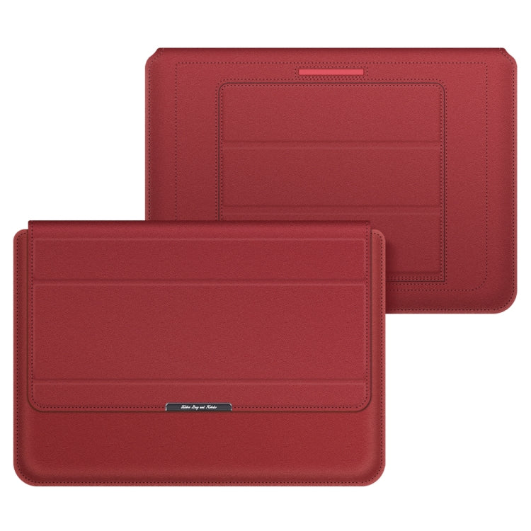 4 in 1 Universal Laptop Holder PU Waterproof Protection Wrist Laptop Bag, Size:11/12inch(Red) - 12.1 inch by PMC Jewellery | Online Shopping South Africa | PMC Jewellery | Buy Now Pay Later Mobicred