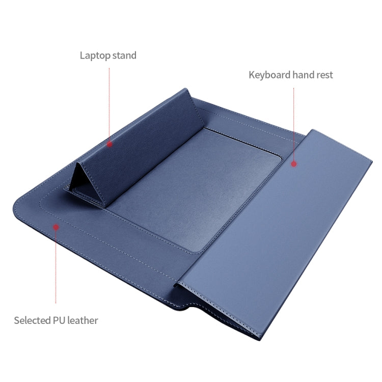 4 in 1 Universal Laptop Holder PU Waterproof Protection Wrist Laptop Bag, Size:11/12inch(Dark blue) - 12.1 inch by PMC Jewellery | Online Shopping South Africa | PMC Jewellery | Buy Now Pay Later Mobicred