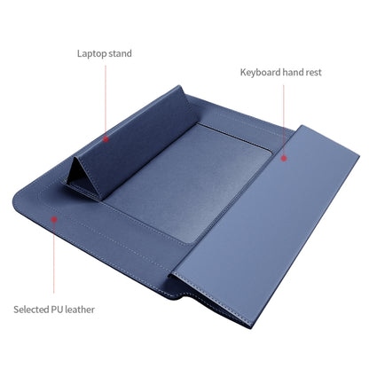 4 in 1 Universal Laptop Holder PU Waterproof Protection Wrist Laptop Bag, Size:13/14inch(Dark blue) - 13.3 inch by PMC Jewellery | Online Shopping South Africa | PMC Jewellery | Buy Now Pay Later Mobicred