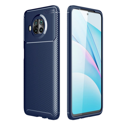 For Xiaomi Mi 10T Lite 5G Carbon Fiber Texture Shockproof TPU Case(Blue) - Xiaomi Cases by PMC Jewellery | Online Shopping South Africa | PMC Jewellery