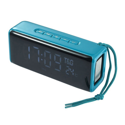 T&G TG174 TWS Mmirror Bluetooth Speaker, Support Alarm Clock / Time & Temperature Display / Micro SD Card / FM / MP3(Green) - Desktop Speaker by T&G | Online Shopping South Africa | PMC Jewellery | Buy Now Pay Later Mobicred