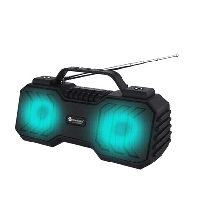 NewRixing NR-2029FMD TWS LED Flashlight Bluetooth Speaker, Support TF Card / FM / 3.5mm AUX / U Disk / Hands-free Calling(Black) - Desktop Speaker by NewRixing | Online Shopping South Africa | PMC Jewellery | Buy Now Pay Later Mobicred