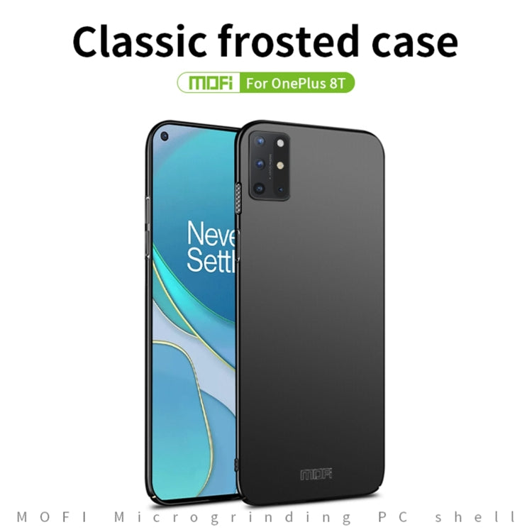 For OnePlus 8T MOFI Frosted PC Ultra-thin Hard Case (Blue) - OnePlus Cases by MOFI | Online Shopping South Africa | PMC Jewellery