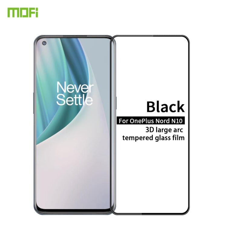 For OnePlus Nord N10 5G MOFI 9H 3D Explosion-proof Curved Screen Tempered Glass Film - OnePlus Tempered Glass by MOFI | Online Shopping South Africa | PMC Jewellery