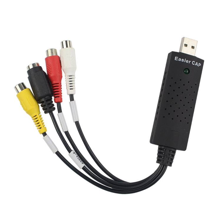 Portable USB 2.0 Video + Audio RCA Female to Female Connector for TV / DVD / VHS Support Vista 64 / win 7 / win 8 / win 10 / Mac OS - RCA Adapter by PMC Jewellery | Online Shopping South Africa | PMC Jewellery | Buy Now Pay Later Mobicred