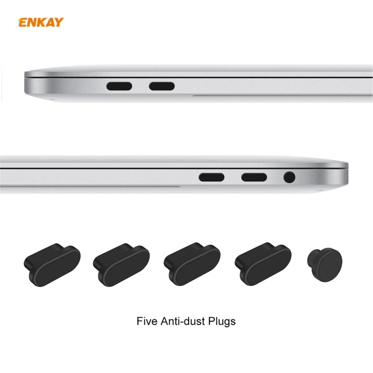 ENKAY 3 in 1 Matte Laptop Protective Case + EU Version TPU Keyboard Film + Anti-dust Plugs Set for MacBook Pro 13.3 inch A1706 / A1989 / A2159 (with Touch Bar)(Green) - MacBook Pro Cases by ENKAY | Online Shopping South Africa | PMC Jewellery | Buy Now Pay Later Mobicred