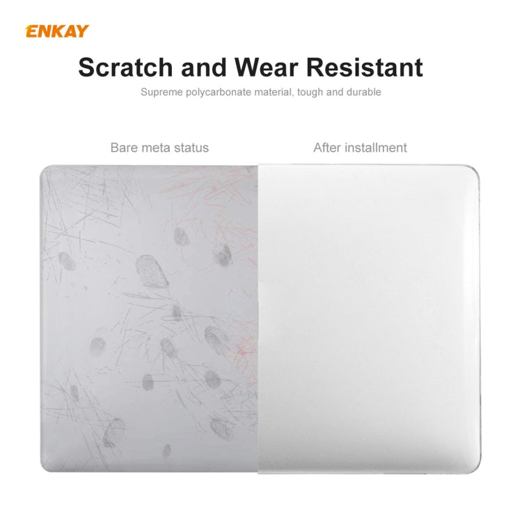 ENKAY 3 in 1  Crystal Laptop Protective Case + EU Version TPU Keyboard Film + Anti-dust Plugs Set for MacBook Pro 15.4 inch A1707 & A1990 (with Touch Bar)(Orange) - MacBook Pro Cases by ENKAY | Online Shopping South Africa | PMC Jewellery | Buy Now Pay Later Mobicred