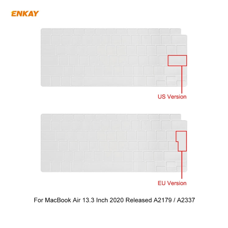 For MacBook Air 13.3 inch A2179 & A2337 2020 ENKAY 3 in 1 Crystal Laptop Protective Case + EU Version TPU Keyboard Film + Anti-dust Plugs Set(Orange) - MacBook Air Cases by ENKAY | Online Shopping South Africa | PMC Jewellery | Buy Now Pay Later Mobicred