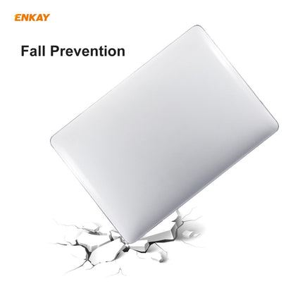 For MacBook Air 13.3 inch A2179 & A2337 2020 ENKAY 3 in 1 Crystal Laptop Protective Case + EU Version TPU Keyboard Film + Anti-dust Plugs Set(Black) - MacBook Air Cases by ENKAY | Online Shopping South Africa | PMC Jewellery | Buy Now Pay Later Mobicred