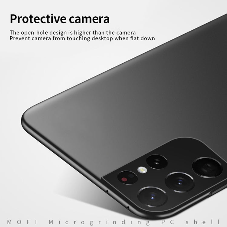 For Samsung Galaxy S21 Ultra 5G MOFI Frosted PC Ultra-thin Hard Case(Black) - Galaxy S21 Ultra 5G Cases by MOFI | Online Shopping South Africa | PMC TechLife