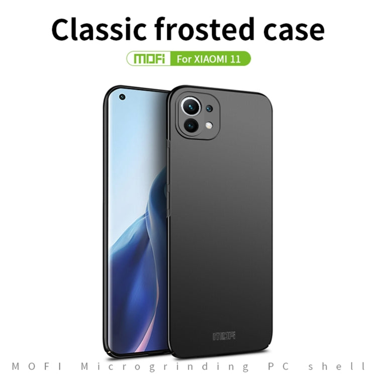 For Xiaomi Mi 11 MOFI Frosted PC Ultra-thin Hard Case(Black) - Xiaomi Cases by MOFI | Online Shopping South Africa | PMC Jewellery