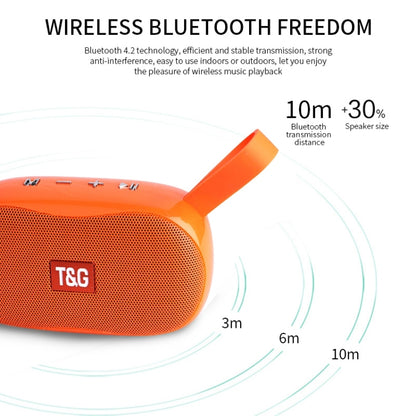 T&G TG173 TWS Subwoofer Bluetooth Speaker With Braided Cord, Support USB / AUX / TF Card / FM(Blue) - Desktop Speaker by T&G | Online Shopping South Africa | PMC Jewellery | Buy Now Pay Later Mobicred